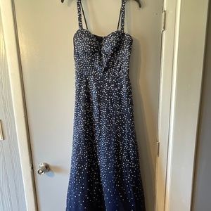 Blue sparkly; Prom dress